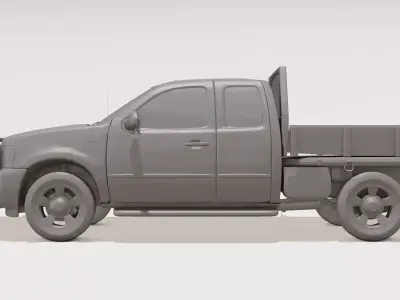 Big Buddy Pickup Cute Cartoon 3D Printable Toy Truck 3D print model