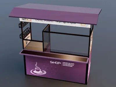 coffy cart 3D model