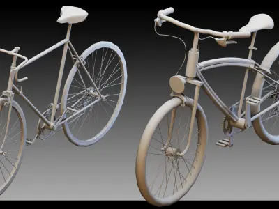 40 Bicycles- Kitbash- High detail 3d models 3D model