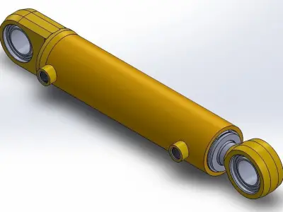 Steering Cylinder Whell Loader Liguong Pn 5338009 3D model