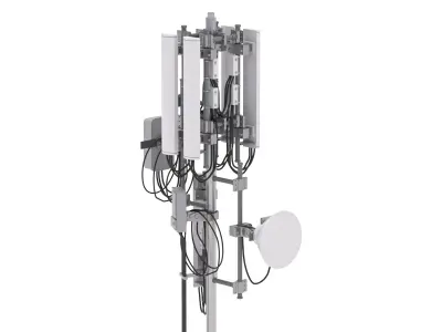 Roof Cell Phone Tower 2 3D model