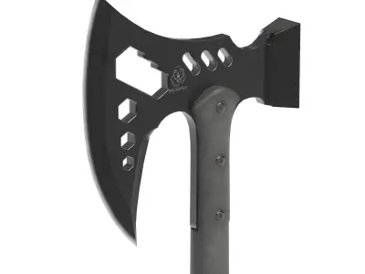 PBR Tactical Axe Low-poly 3D model