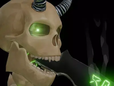 Necromancer Scythe 3D model