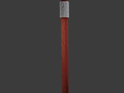 3D Stylized Gameready Axe Free low-poly 3D model