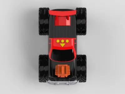 monster truck 3D model get