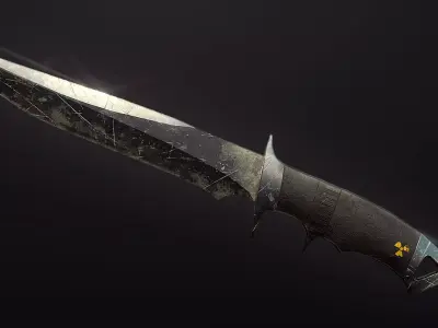 Tatical Knife Free low-poly 3D model