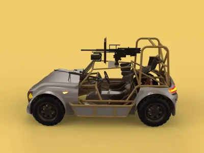 DESERT PATROL VEHICLE MILITARY DPV DUNE BUGGY 3D model