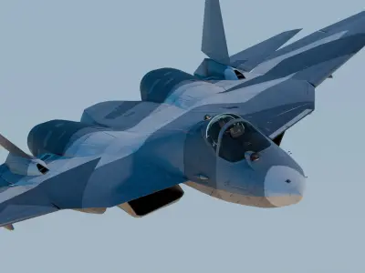 Sukhoi Su-57 3D model