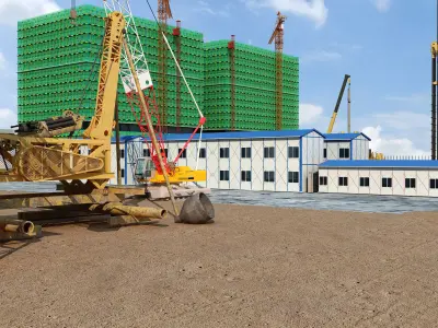 Construction Site 3D model 2
