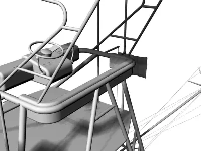 74 Foot Sportfisher Motor Yacht 3D model