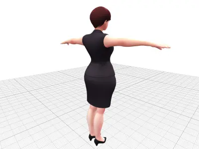 Sophia the Business Woman Low-poly 3D model