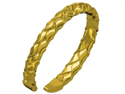 Antique Knot Style Wist Bangle Bracelet 3D print model