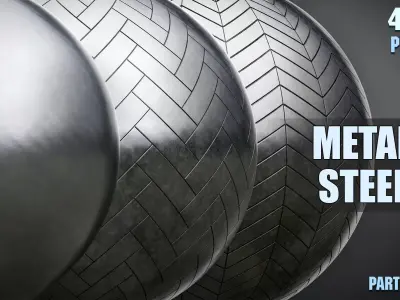 PBR Steel Part 1 Texture