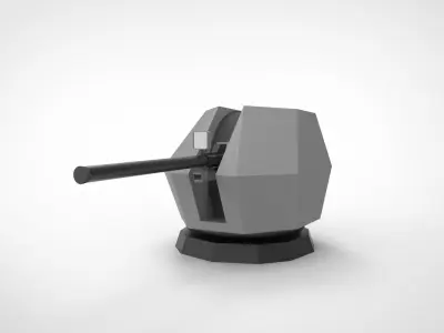 NAVAL GUN SHIP MK 3D print model