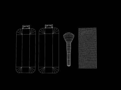 Card 01 Powder Brush 3D model