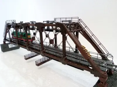 Railway bridge scale H0 3D print model