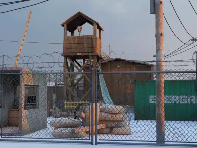 Military Base Level Environment Pack 3D model