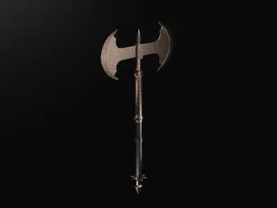 Battle axe - rust edition 3D model