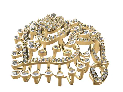 SOUTH STYLE PENDENT DESIGN  3D print model