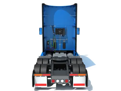 Generic Semi Truck 3D model 3