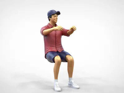 N3 Captain or Van Driver or tourist Boat driver 3D print model