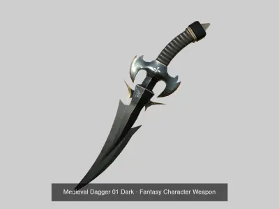 10 Medieval Dagger Collection - Fantasy Character Weapon 3D Model Pack