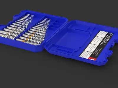 drill bits set 3D model