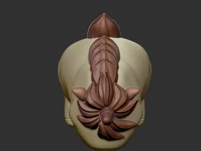 Unicorn head of horse 3D model