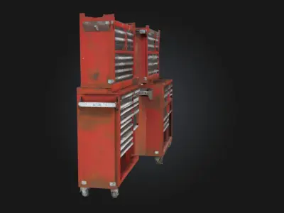 Toolbox Duo  Compact and Versatile Storage Solution 3D model
