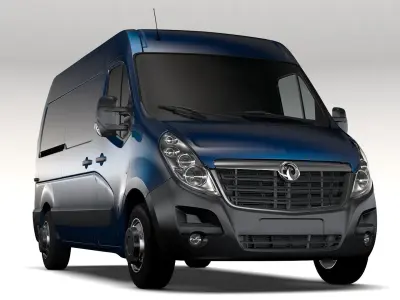 Vauxhall Movano L2H2 Van 2016 3D model