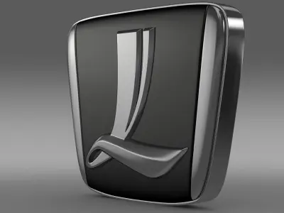 luxgen logo 3D model by Sergey