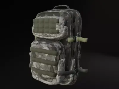 3D military bag model 3D model