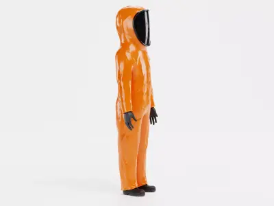 Protective Suit V8 - Hazmat Safety Coverall  3D model