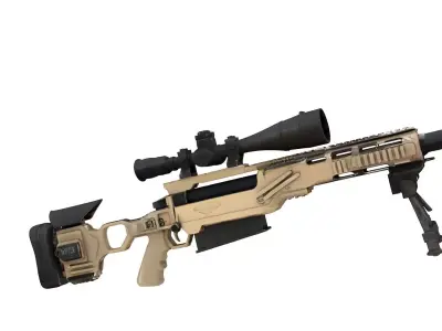 McMillan Tac-50 sniper rifle  3D model