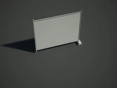 Mesh Heras Fence Low-poly 3D model