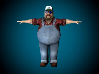 Mr Globetrotter Male Character PRO Low-poly 3D model