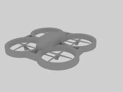 Drone Metal  Low-poly 3D model
