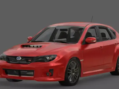 2011 Subaru Impreza WRX STI Hatchback 3D Model  Rally Bred  3D model