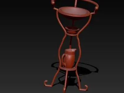 antique sink 3D print model