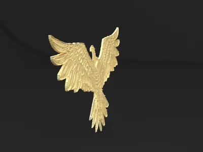 eagle for coin bump model also printable 3D print model
