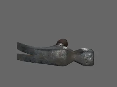 Hammer 1 Low-poly 3D model purchase
