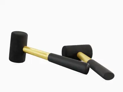 Rubber Mallet B 02 3D model