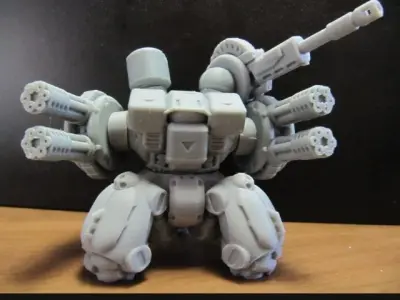 CHIBI-TECH SD - WARTHOG DUO GUNPOD         3D print model