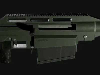 Snipex Alligator Anti-Material Sniper Rifle Low-poly 3D model