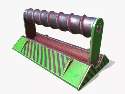 Roller Trap Low-poly 3D model