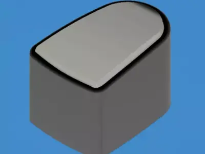 Boton freno de mano Peugeot 3D print model