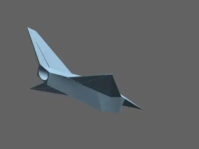 MBB Lampyridae German stealth aircraft 3D print model
