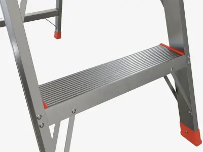 Foldable lightweight stepladder 3D model