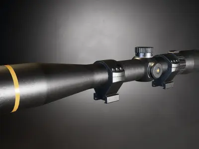 AAA VX-Freedom Sniper Scope Game Ready PBR Low-poly 3D model