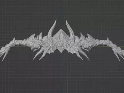 Big Draconic Bow from Lineage2 Game DB L2 3D Print Model 3D 3D print model